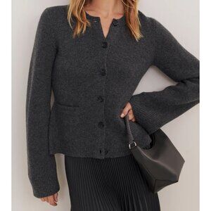 NWT Jenni Kayne Cooper Cardigan Dark Grey size M
